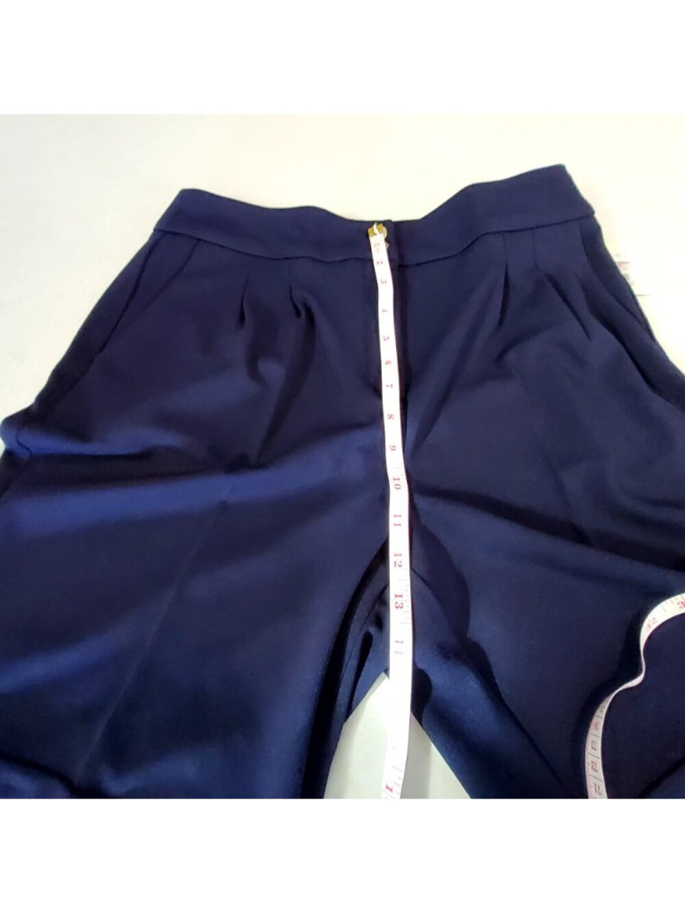 Anne Klein Womens Bermuda Shorts Navy Size 6 Zip closure Polyester/Elastane - Picture 4 of 16
